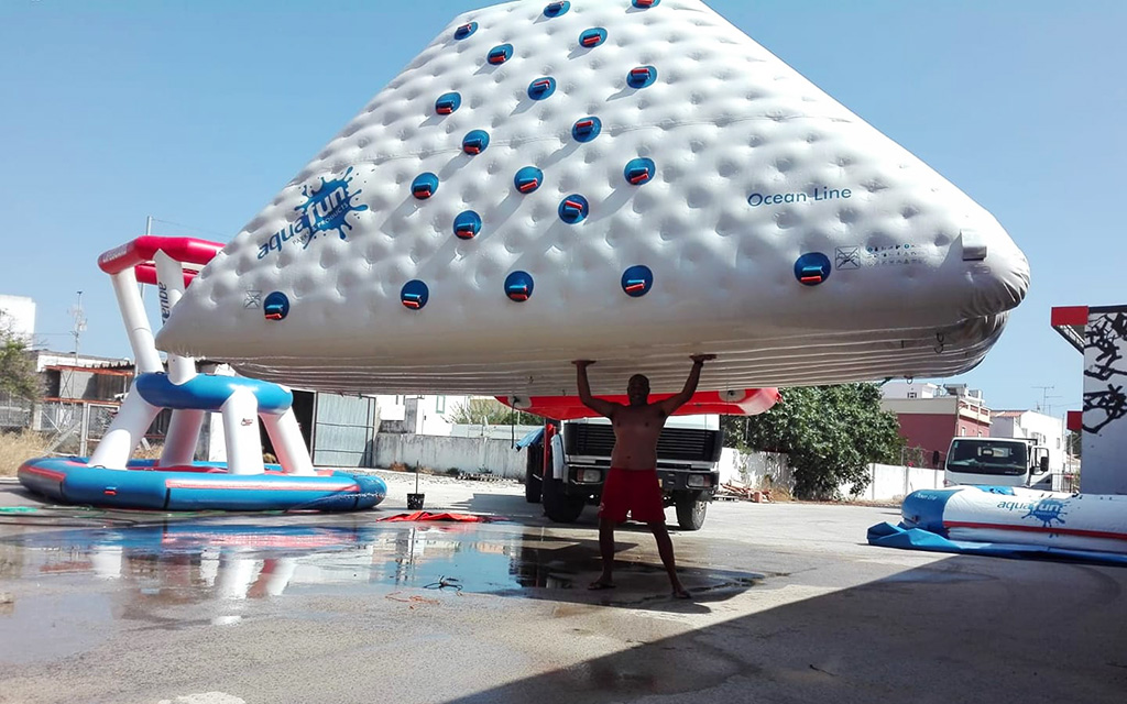 entretien parc aquatique gonflable