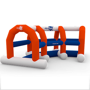 Tunnel curve jeu aquatique gonflable