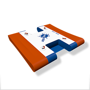 Double rampe aquatique gonflable