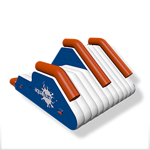 Double toboggan aquatique gonflable