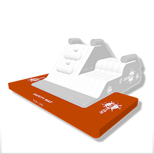 Double toboggan aquatique gonflable